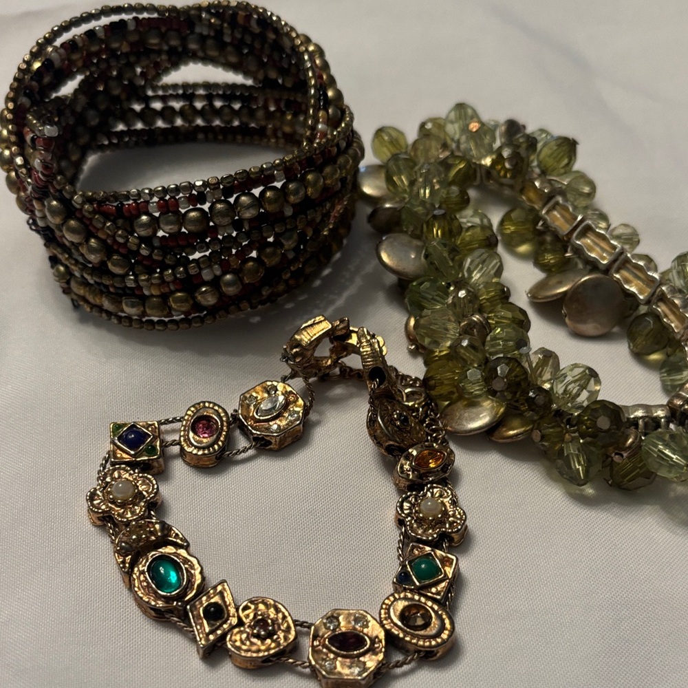 Elegant  Set of  Gemstone Bracelet Set